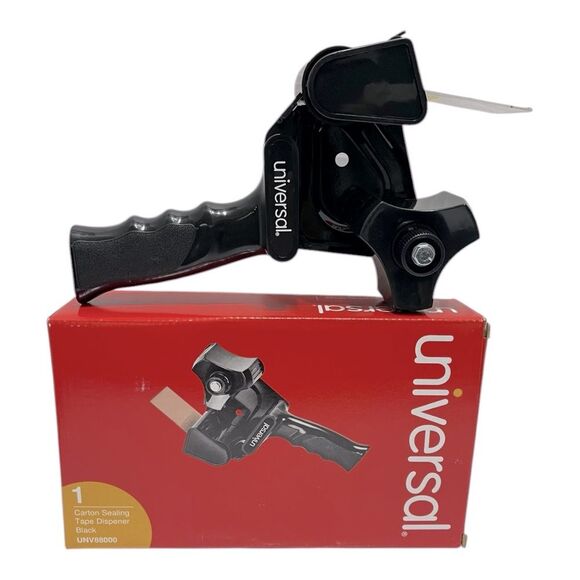 Universal Carton Sealing Tape Dispenser 2 Inch Black - Picture 1 of 4
